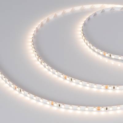 Светодиодная лента RT-A120-5mm 24V Day4000 (9.6 W/m, IP20, 2835, 5m) (Arlight, узкая)