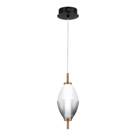SL6130.403.06 Светильник подвесной ST-Luce Черный/Белый, Дымчатый LED 1*8W 3000K