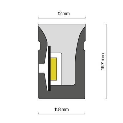 Гибкий неон 17x12 24В 12Вт/м RGBW 3000K IP67 5м 432003. TM Maytoni