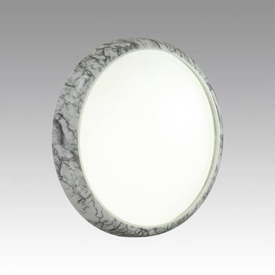 7638/DL COLOR SN 84 Светильник пластик/бел. мрамор LED 48Вт 4000K D410 IP43 MRAMO WHITE