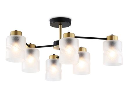 Светильник подвесной TR303325/6 BK/GD черный/золото E27/6 max 60W D680*270