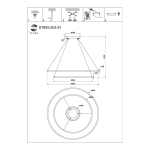 ST605.503.91 Cветильник подвесной SMART ST-Luce Белый/Белый LED 1*91W 2800-6500K