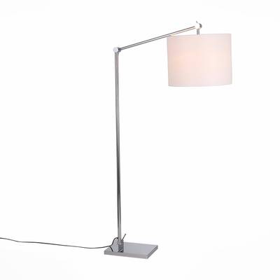 SL460.105.01 Торшер ST-Luce Хром/Белый E27 1*60W (из 2-х коробок)