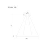 Подвесная люстра Arte Lamp VERITATE A2221SP-1BR, 1хLED