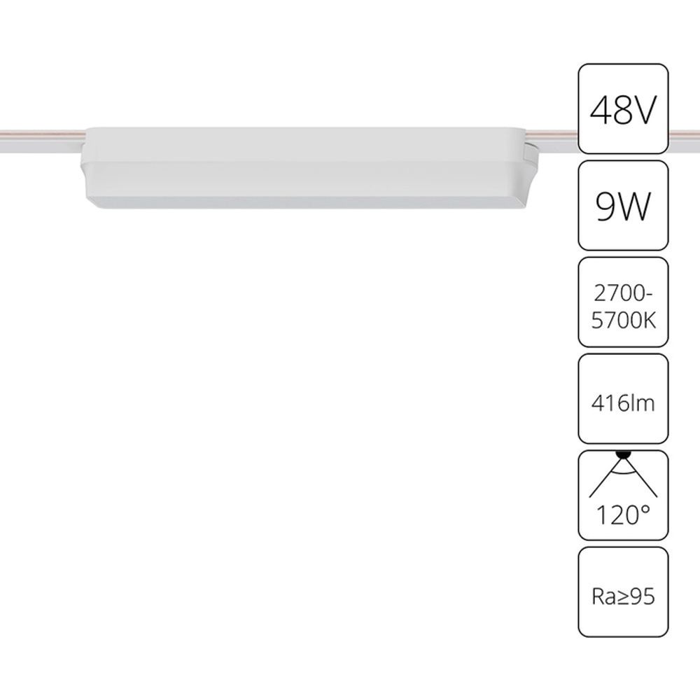 Магнитный трековый светильник Arte Lamp RAPID SMART A2953PL-1WH, 1хLED
