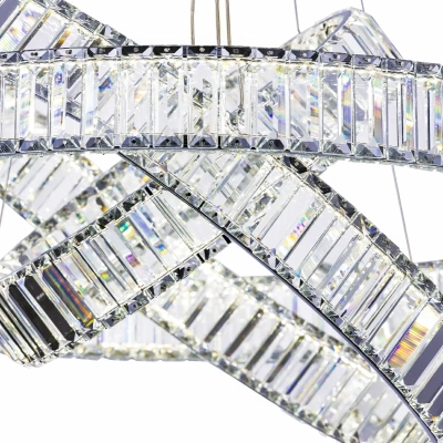 Citilux Чезаре CL338381 LED Люстра хрустальная с пультом Хром