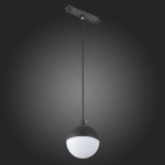 ST358.443.07 Магнитный трековый светильник подвесной Черный LED 1*7W 4000K 520Lm Ra>80 120° IP20 D90xH90 48V
