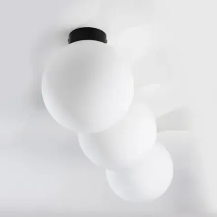 812027 Люстра GLOBO 1х40W E14 matt black/white Lightstar