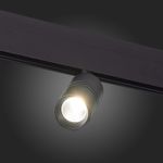 ST365.446.07 Магнитный трековый светильник Черный LED 1*7W 4000K 595Lm Ra&gt;80 36° IP20 L-xW44xH90 48V