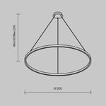 Подвесной светильник Rim 2600-3500К 81Вт, MOD058PL-L65BSK. TM Maytoni