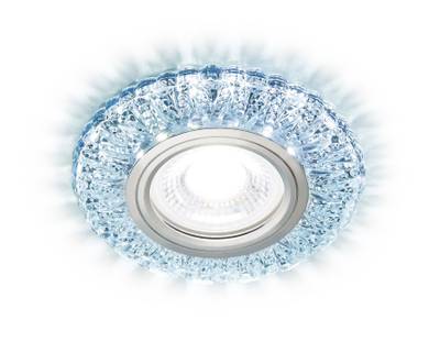 Встраиваемый точечный светильник со светодиодной лентой S310 CH хром/прозрачный хрусталь/MR16+3W(LED COLD)