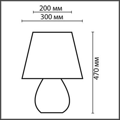 8121/1T COMFI LN25 белый, керамика/текстиль Настольная лампа E27 1*60W 220V SONA