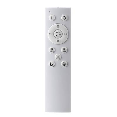 7663/34L MITRA LED SN Светильник пластик/белый LED 34Вт 3000-4000-6000K D475 IP20 пульт ДУ COSMO