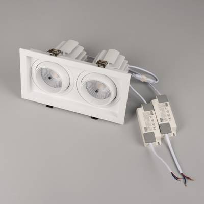 Светильник MS-VORTEX-BUILT-S250x140-2x30W Day4000 (WH-WH, 50 deg, 230V) (Arlight, IP20 Металл, 5 лет)