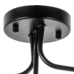 815557 Люстра CROCO 5х5W (led) G9 ЧЕРНЫЙ МАТОВЫЙ/БЕЛЫЙ Lightstar