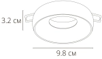 Точечный встраиваемый светильник Arte Lamp HEZE A6666PL-1BK, GU10