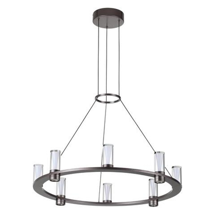 7143/55L HIGHTECH ODL26 513 светильник темный никель/акрилл/металл IP20 LED 45W 4260Лм 3000K 180° 220V DEFANCE