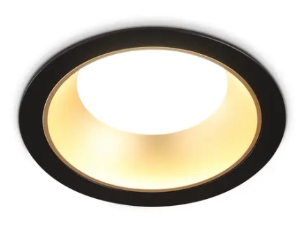 Светильник встраиваемый TN52334 SBK/SGD черный песок/золото песок GX53 max 12W D115*25