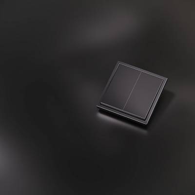 VLSM000312 Клавиши для выключателя/переключателя двухклавишного, S70 Metal (антрацит). (ТМ Maytoni)