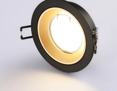 Встраиваемый точечный светильник MR16 A8923 BK/GD черный/золото MR16 GU5.3 D92*24