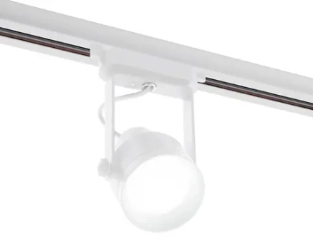 Корпус светильника трековый C6601 WH белый D60*H135mm Out122mm MR16 GU10 (насадки D60mm)
