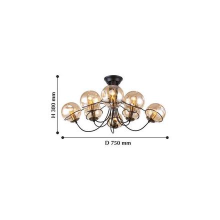 Потолочная люстра Grana 2202-8U. ТМ F-Promo