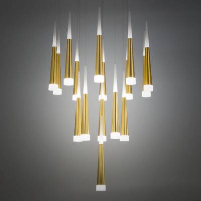 Citilux Вегас CL227162 LED Люстра каскадная Золото