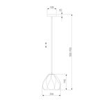 Подвесной светильник 30187/1 белый, E14х1