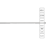 Магнитный трековый светильник Arte Lamp OPTIMA A7264PL-1WH, LED