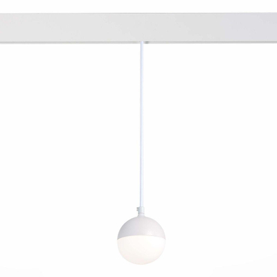 ST358.543.07 Магнитный трековый светильник подвесной белый LED 1*7W 4000K 520Lm Ra>80 120° IP20 D90xH90 48V