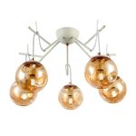 SLE110202-05 Люстра подвесная Белый/Янтарный E14 5*40W