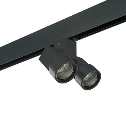 PRO051037 Светильник д/1-фазн трека ILLUMO HP16X2 ЧЕРНЫЙ (595027+051037)