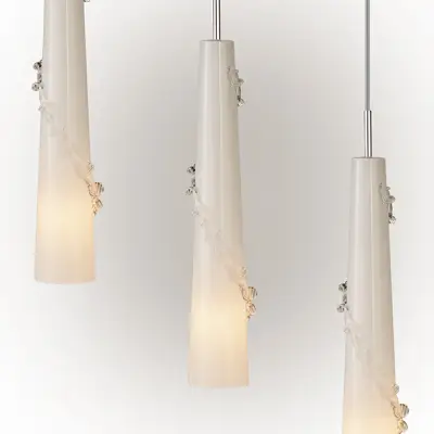 804310 Подвес PETALO 1х40W E14 ХРОМ/БЕЛЫЙ Lightstar