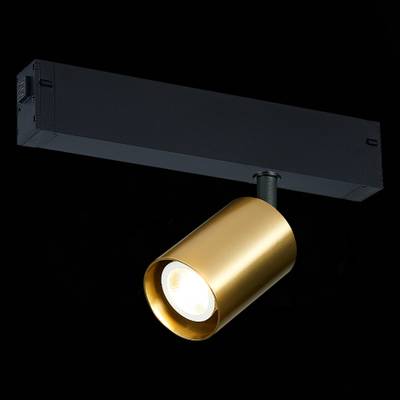 ST505.206.01 Св-к трек. Золотистый GU10 1*50W  IP20 L82xW70xH172 180-240V Без ламп