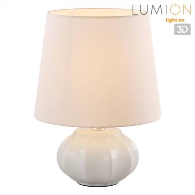 8145/1T MODERNI LN25 000 белый, керамика/текстиль Настольная лампа Е27 1*60W 220V HAMA