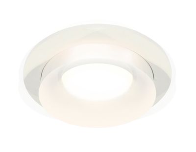 Комплект встраиваемого светильника с акрилом XC7621044 SWH/FR белый песок/белый матовый MR16 GU5.3 (C7621, N7165)