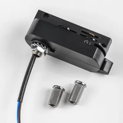 592007 Трековый 1-фазный адаптер BARRA ЧЕРНЫЙ Lightstar