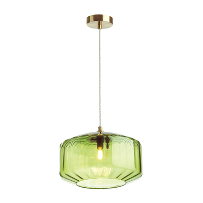 4783/1 PENDANT ODL21 409 зеленый/бронзовый Подвес E27 60W BINGA