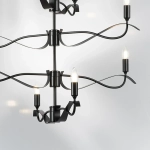 733287 Люстра RAGNO 8х40W E14 ЧЕРНЫЙ МАТОВЫЙ Lightstar