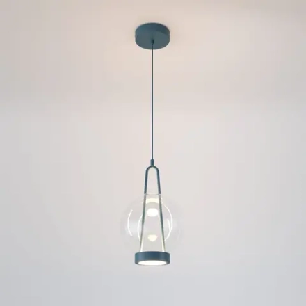 Подвесной светодиодный светильник со стеклянным плафоном 50267/1 LED синий, LED