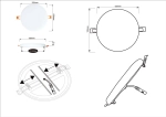 Точечный встраиваемый светильник Arte Lamp PRIOR A7982PL-1WH, LED