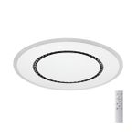 7663/44L MITRA LED SN Светильник пластик/белый LED 44Вт 3000-4000-6000K D600 IP20 пульт ДУ COSMO