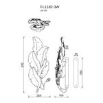 Бра Felicity Gold FL1182-3W, LED