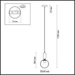 4669/1 PENDANT ODL20 471 золотой/белый Подвес E27 1*40W (тип лампы СВЕЧА ) 220V OKIA