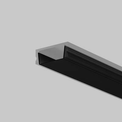 Рассеиватель для профиля 15×06 (Чёрный, 2 м), ALM-001-B-DF-2M 642021. TM Maytoni