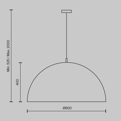 Подвесной светильник Купол / Dome E27х5, MOD169PL-05W1. TM Maytoni