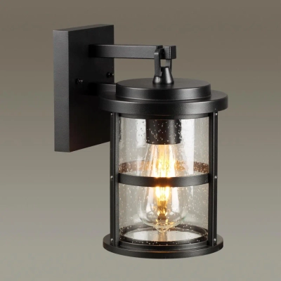 4964/1W NATURE ODL22 715 черный/стекло Ландшафтный настен.светильник E27 1*60W IP44 MAGUS
