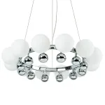 801124 Люстра SFERETTA 12х40W G9 ХРОМ/БЕЛЫЙ Lightstar