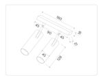 Светильник светодиодный трековый для шинопровода Magnetic GL3901/2 WH белый LED 20W 4200К 48V 24° 180*45*182