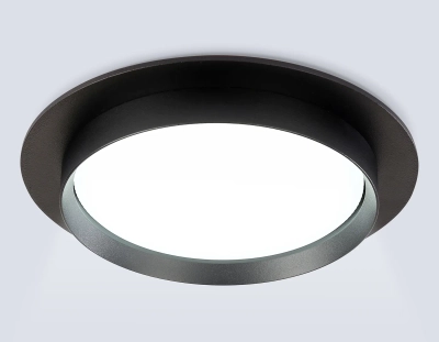 Светильник встраиваемый TU5015 BK черный IP20 GX70 D150*45